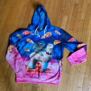 Sloth,Pizza, Burritto Sweatshirt